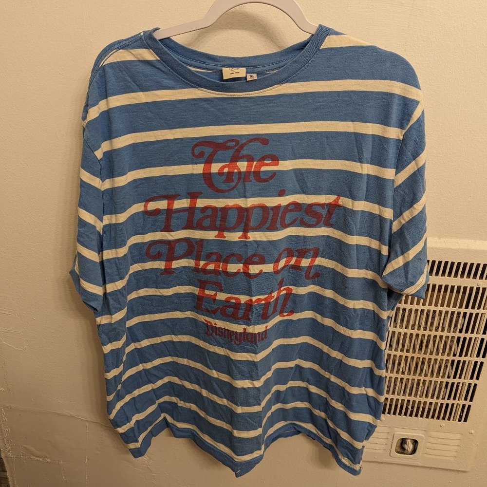 Disney Parks x Junk Food Striped Disneyland Tee Unisex L
